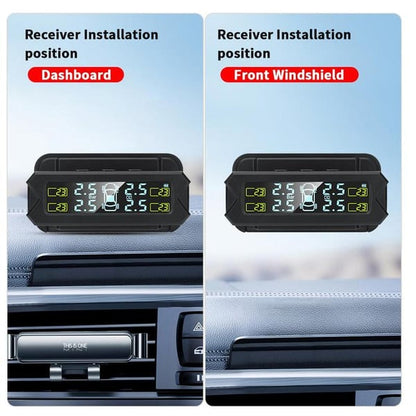 🔥Zeitlich begrenztes Angebot: 50% Rabatt🔥Solarbetriebenes Reifendruckkontrollsystem für vier Räder mit Echtzeit-Anzeige