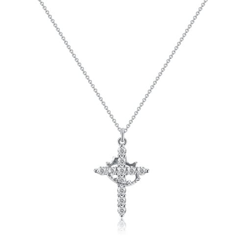 🎅Soldes de Noël - 50 % de réduction🎄Collier pendentif couronne avec croix