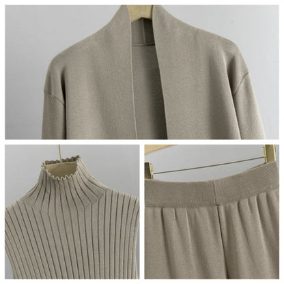 🔥Nur für kurze Zeit 50% Rabatt🔥3-teiliges Set – Herbst-Westen, Cardigan und Hosen