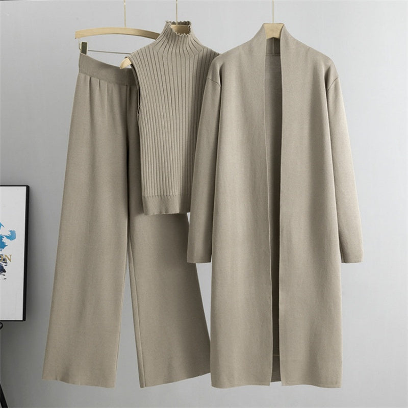 🔥Nur für kurze Zeit 50% Rabatt🔥3-teiliges Set – Herbst-Westen, Cardigan und Hosen