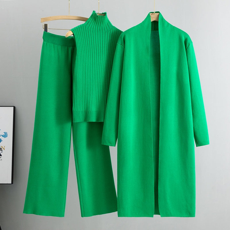 🔥Nur für kurze Zeit 50% Rabatt🔥3-teiliges Set – Herbst-Westen, Cardigan und Hosen