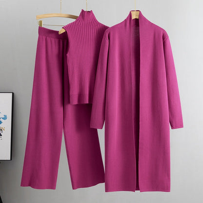 🔥Nur für kurze Zeit 50% Rabatt🔥3-teiliges Set – Herbst-Westen, Cardigan und Hosen