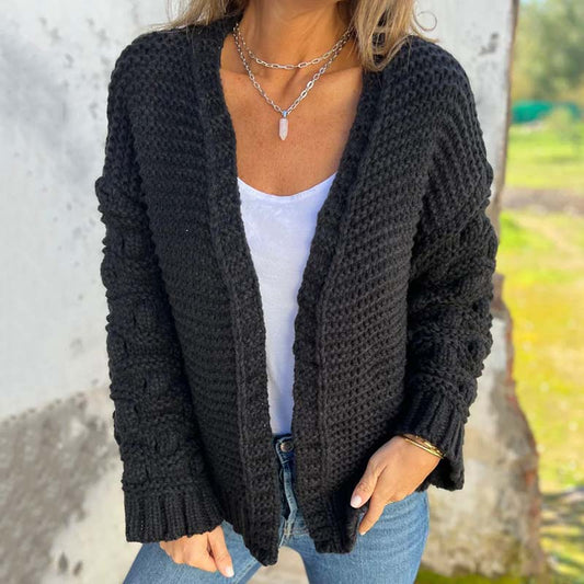🔥🖤Black Friday Sale: 50% Rabatt🔥Damen Cardigan aus kuscheligem Strick