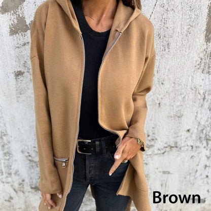 🔥🖤Black Friday Sale:50% Rabatt🔥Freizeitmode Langarm Kapuzenpullover-Jacke mit Reißverschluss