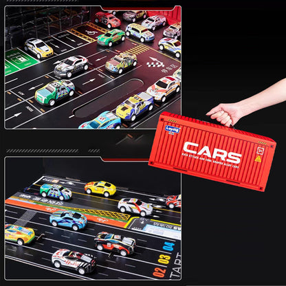 Bestes Geschenk🚗🚗🚗  48 Mini Pull-Back-Autos mit integrierter Garage