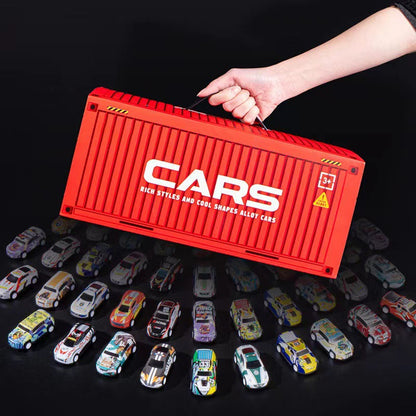 Bestes Geschenk🚗🚗🚗  48 Mini Pull-Back-Autos mit integrierter Garage