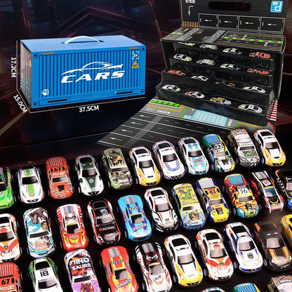 Bestes Geschenk🚗🚗🚗  48 Mini Pull-Back-Autos mit integrierter Garage