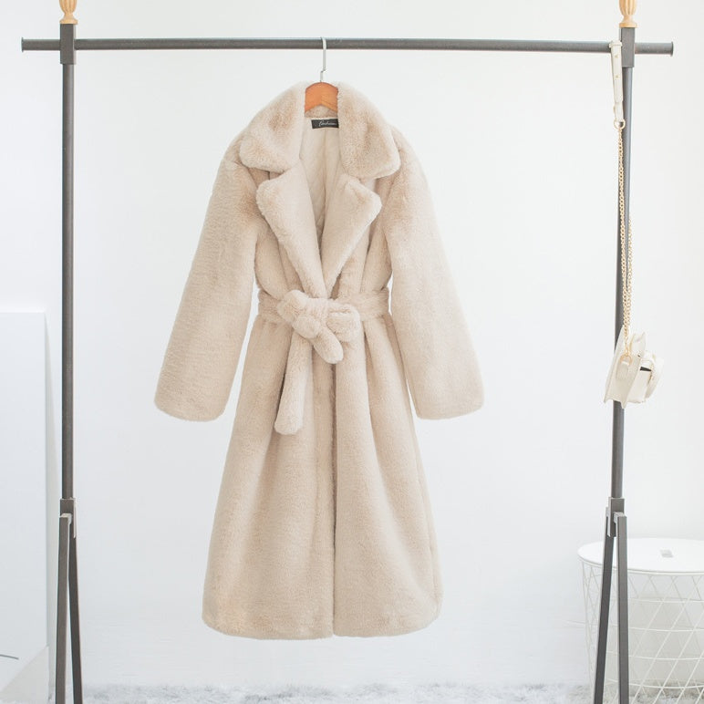 Warmer Premium-Kunstfellmantel