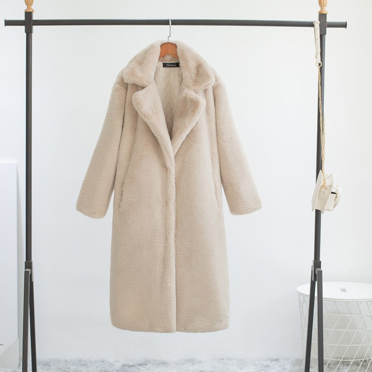 Warmer Premium-Kunstfellmantel