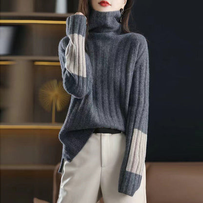 🔥Zeitlich begrenzt 50 % Rabatt 🔥Damen bequemer lockerer Rollkragenpullover