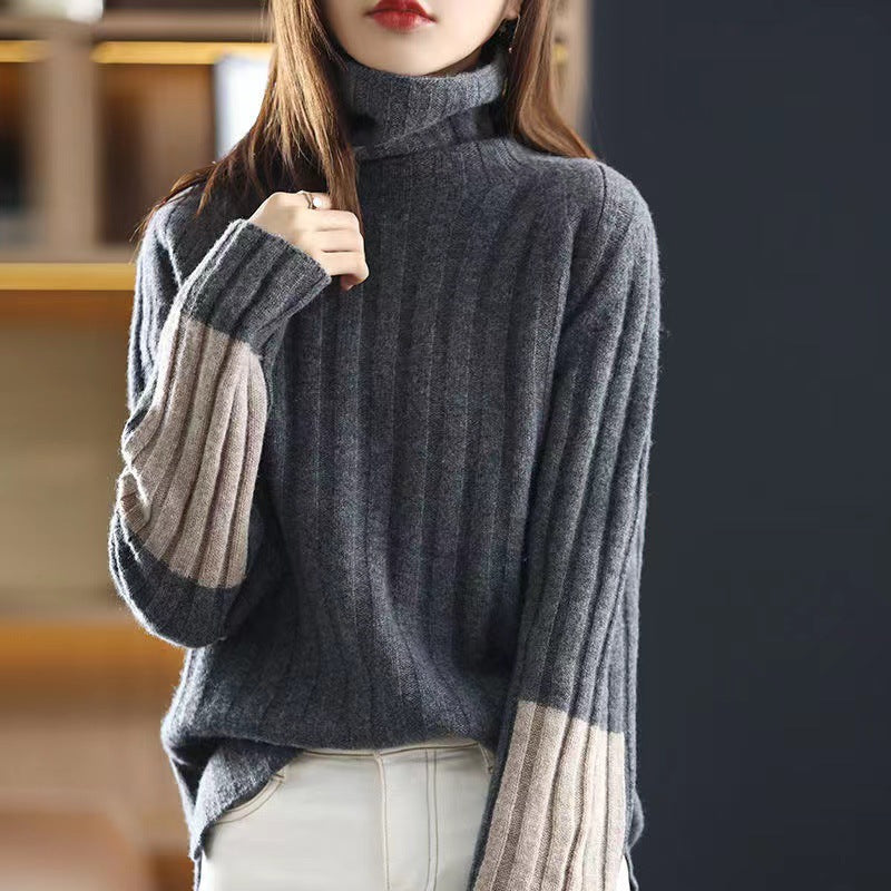 🔥Zeitlich begrenzt 50 % Rabatt 🔥Damen bequemer lockerer Rollkragenpullover