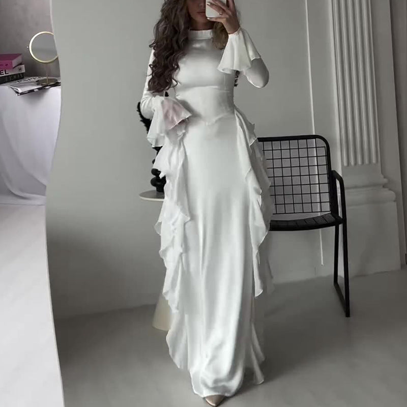 🔥🖤Black Friday Sale: 50% RABATT🔥Schickes, fließendes, glänzendes Kleid für Damen
