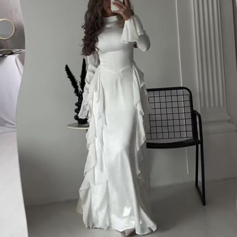 🔥🖤Black Friday Sale: 50% RABATT🔥Schickes, fließendes, glänzendes Kleid für Damen