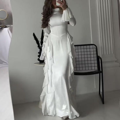 🔥🖤Black Friday Sale: 50% RABATT🔥Schickes, fließendes, glänzendes Kleid für Damen