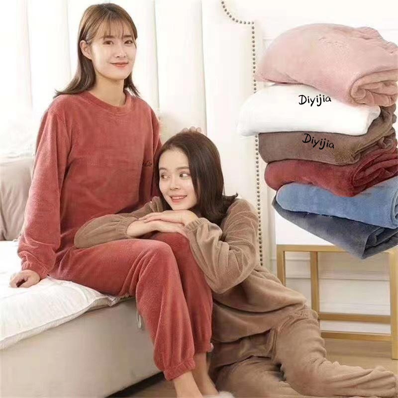 🔥Früher Black Friday Sale: 50% RABATT🔥Damen Loungewear Schlafanzug aus warmem Korallenfleece