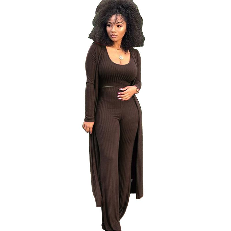 🔥Früher Black Friday Sale: 50% RABATT🔥Damen-Strick-Tanktop, High-Waist-Leggings und langer Cardigan, 3-teiliges Set