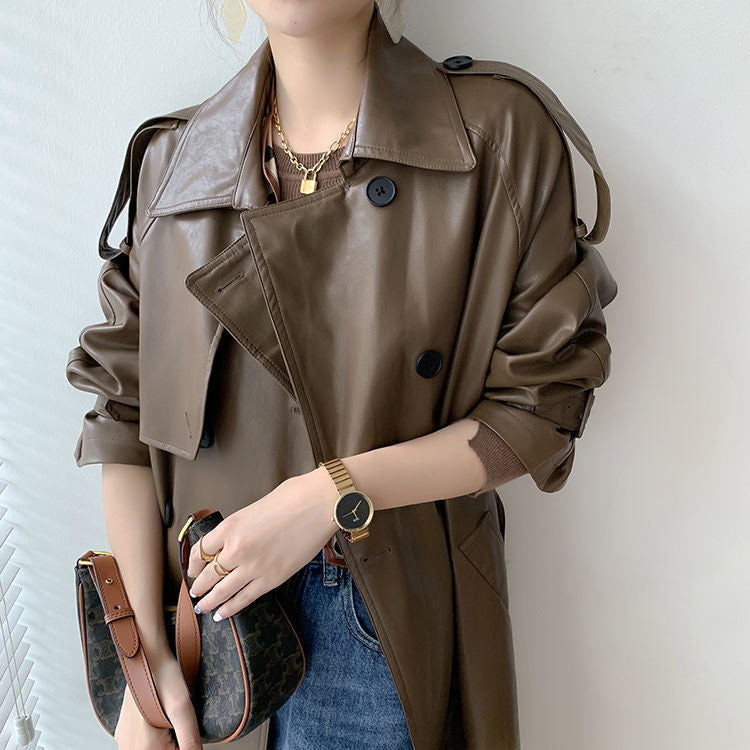 🔥Early Black Friday Sale:50% RABATT🔥Vintage Lederjacke für Damen
