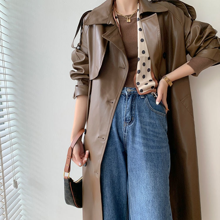 🔥Early Black Friday Sale:50% RABATT🔥Vintage Lederjacke für Damen