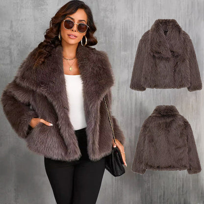 🔥🖤Vente anticipée Black Friday : 50 % de réduction🔥Prévente manteau de fourrure femme🔥Livraison gratuite