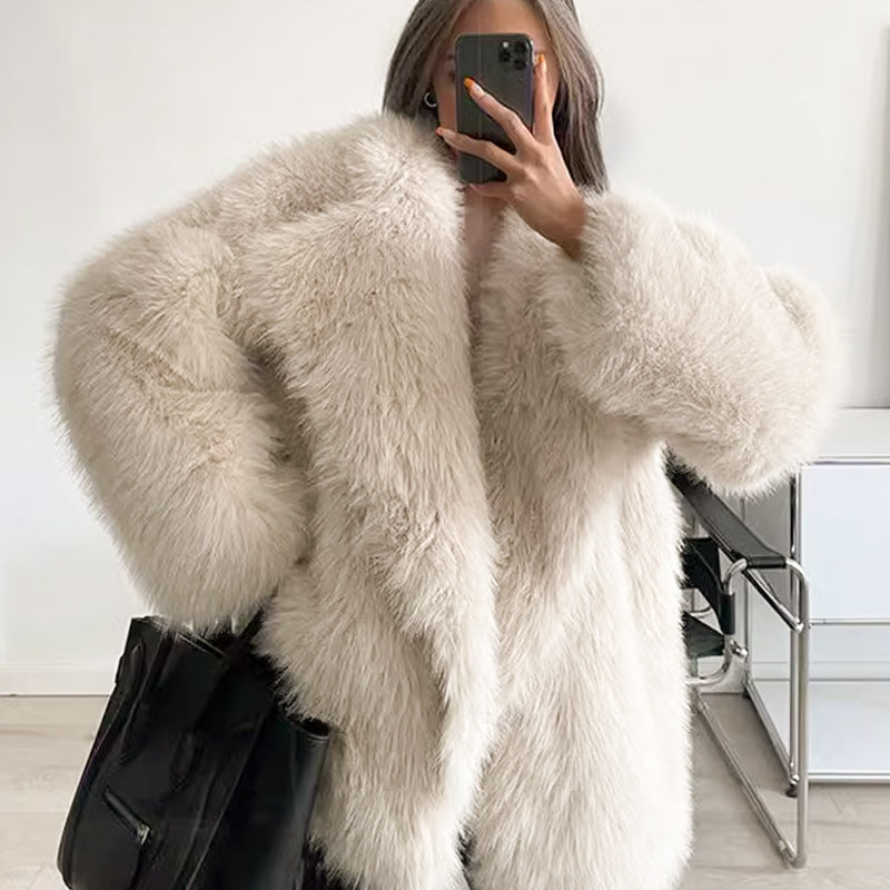 🔥🖤Vente anticipée Black Friday : 50 % de réduction🔥Prévente manteau de fourrure femme🔥Livraison gratuite