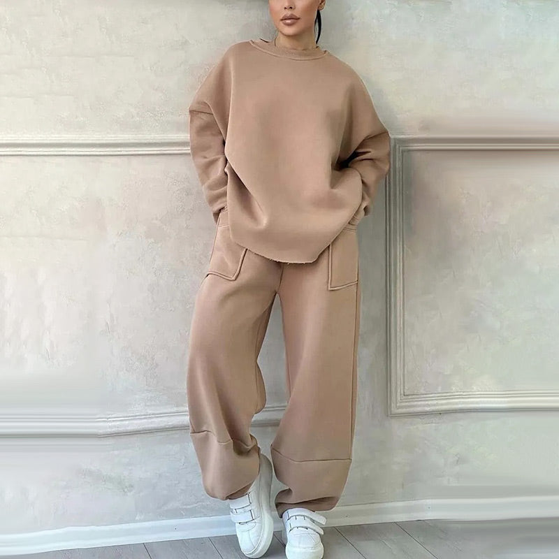 🔥🖤Black Friday Sale: 50% Rabatt🔥Damen 2-teiliges Oversized Sweatshirt-Set