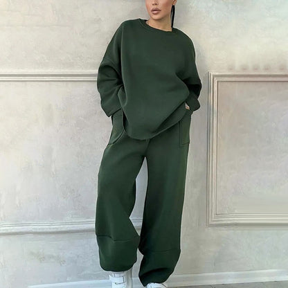 🔥🖤Black Friday Sale: 50% Rabatt🔥Damen 2-teiliges Oversized Sweatshirt-Set