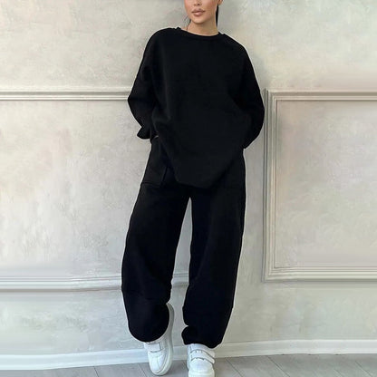 🔥🖤Black Friday Sale: 50% Rabatt🔥Damen 2-teiliges Oversized Sweatshirt-Set