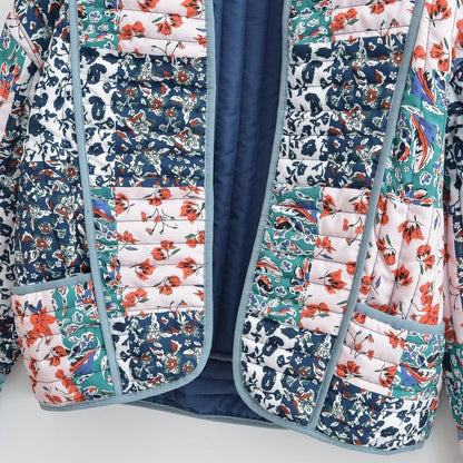 🔥🖤Soldes du Black Friday : 50 % de réduction🔥Veste matelassée fleurie décontractée tendance pour femme